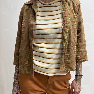 Handmade Embroidered Retro Blazer